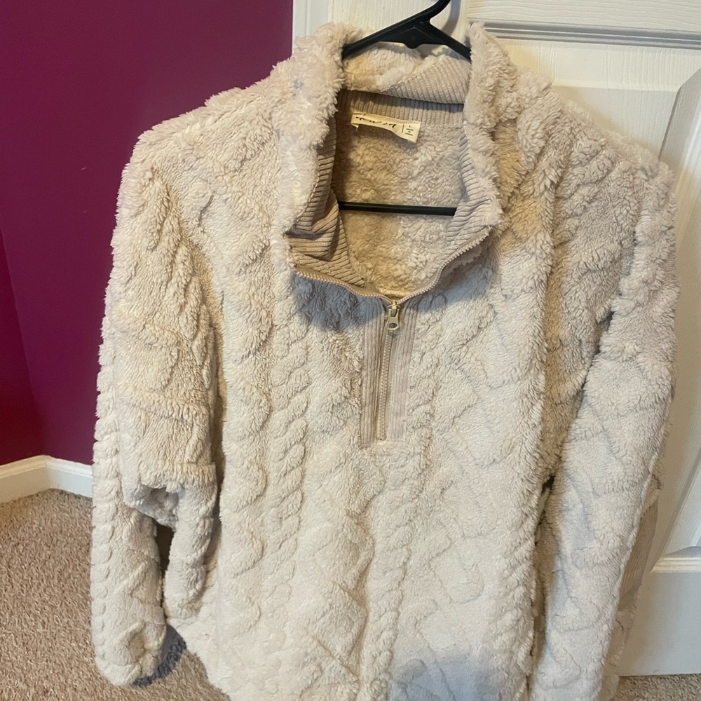 Cozy Cream Fleece Jacket